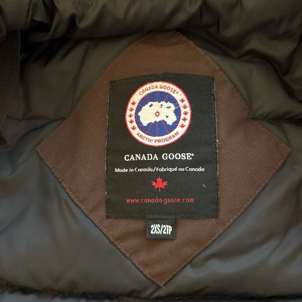 Canada Goose Women’s Brown Kensington Down Jacket Size XXS - Picture 13 of 16